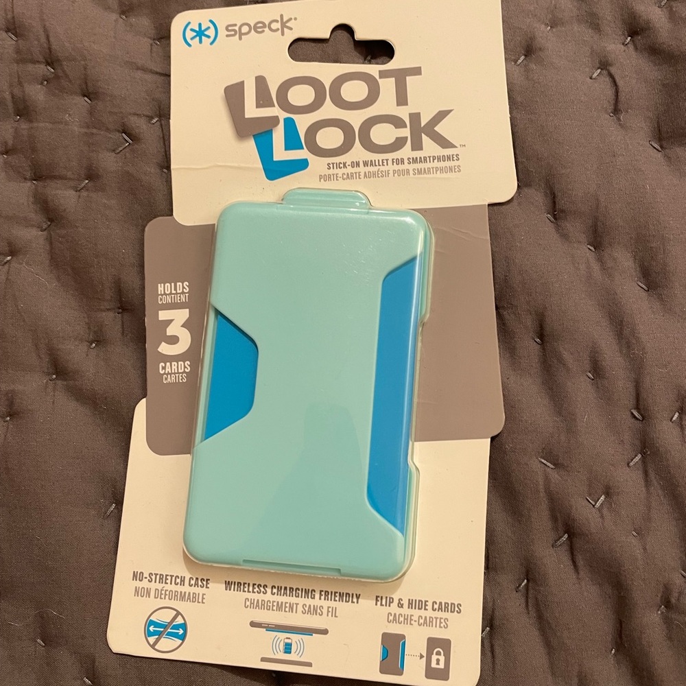 Speck Loot Lock // Card Holder that attaches to the back of any phone // NEW